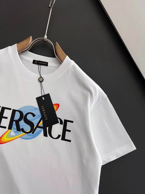 Versace Logo Planet Cotton T-Shirt