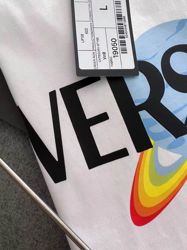 Versace Logo Planet Cotton T-Shirt