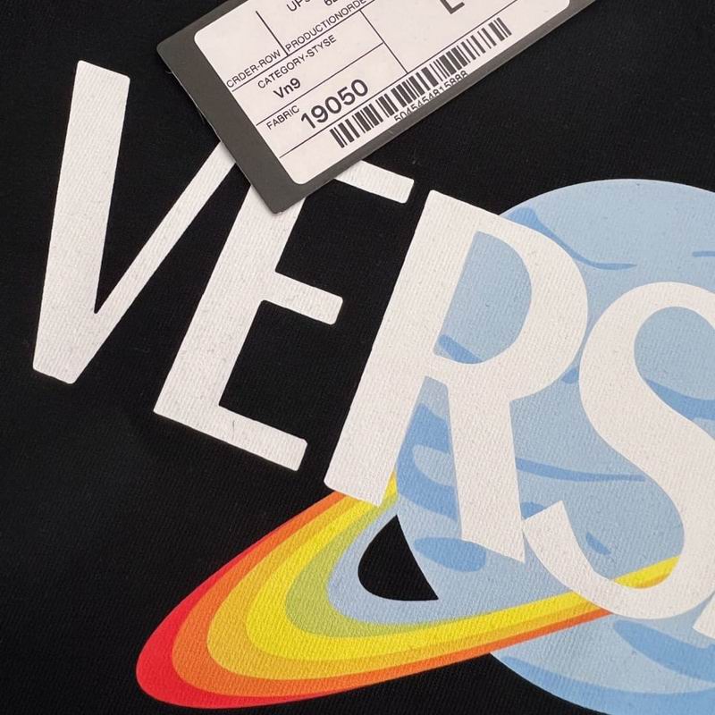 Versace Logo Planet Cotton T-Shirt