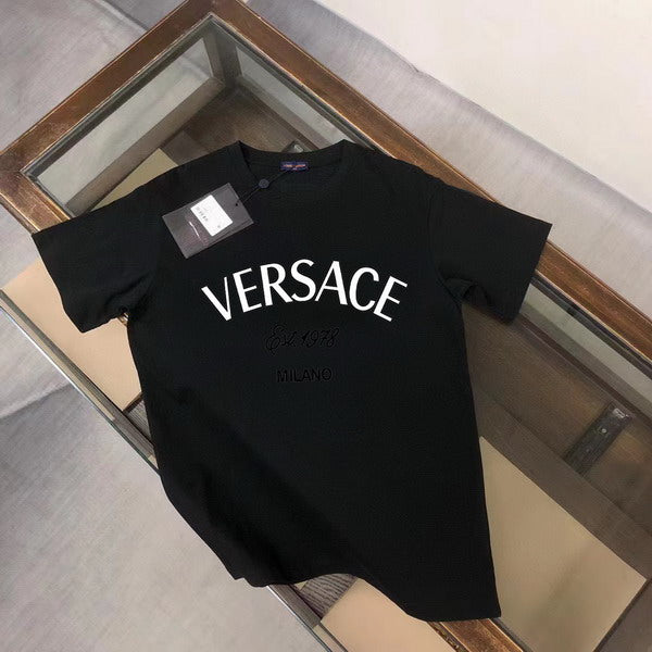 Versace  embroidered cotton T-shirt