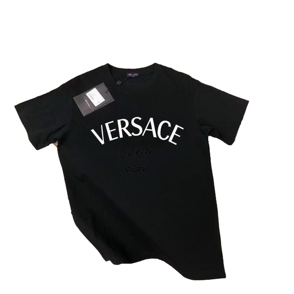 Versace  embroidered cotton T-shirt