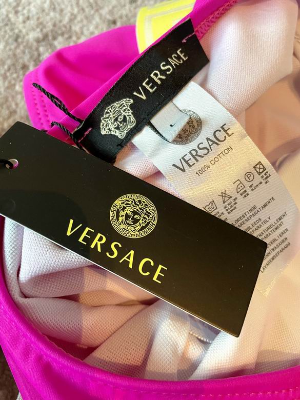 Versace Medusa motif One-Piece Trimmed Swimsuit