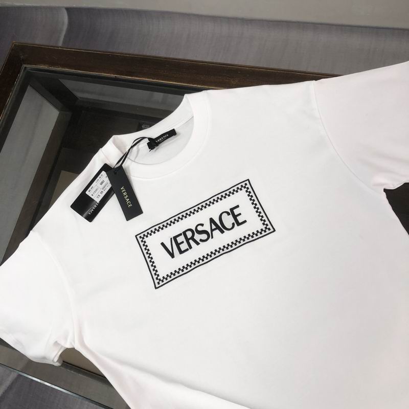 Versace 90s Logo Embroidered T-shirt