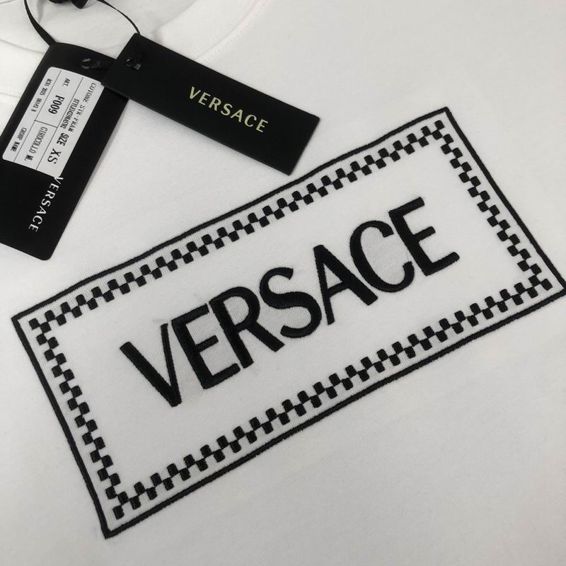 Versace 90s Logo Embroidered T-shirt