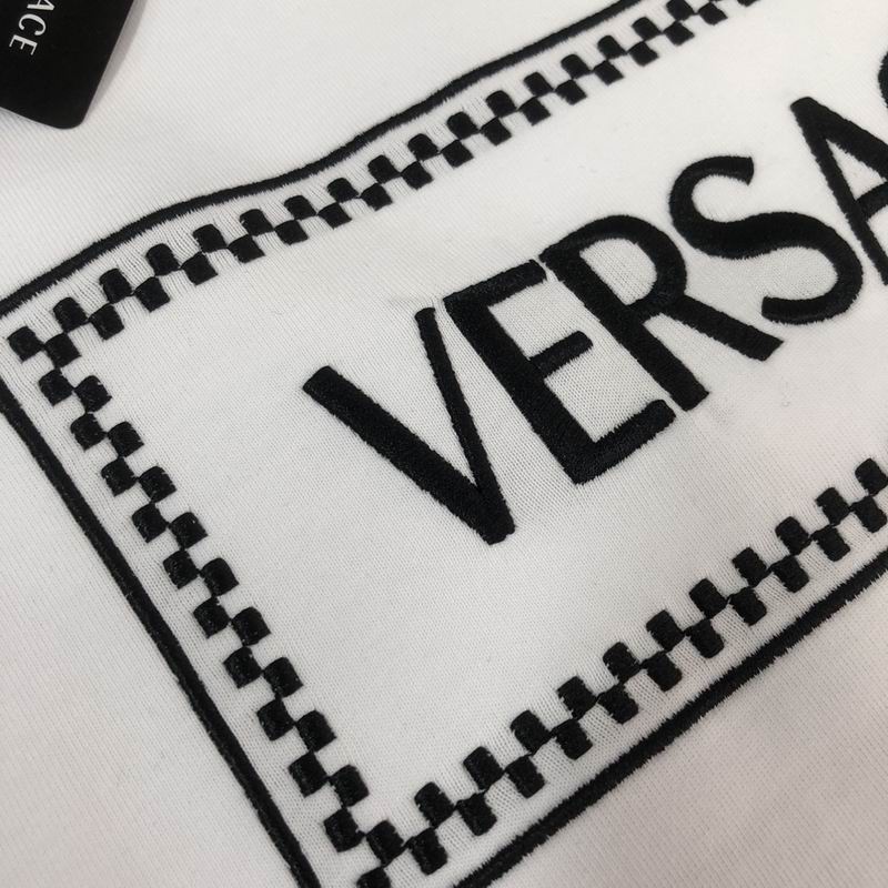Versace 90s Logo Embroidered T-shirt