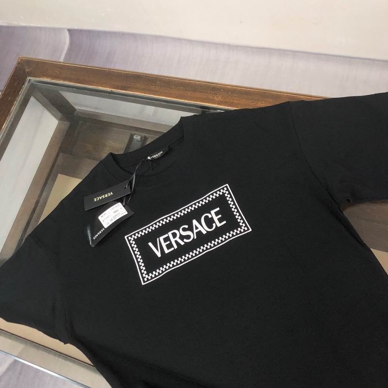 Versace 90s Logo Embroidered T-shirt |
