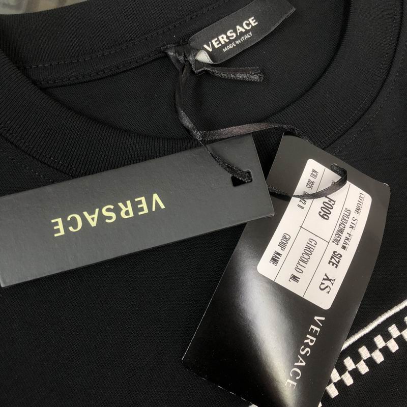 Versace 90s Logo Embroidered T-shirt |