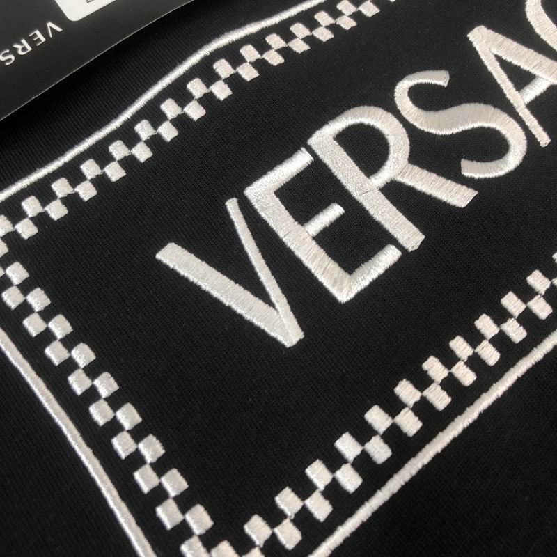 Versace 90s Logo Embroidered T-shirt |