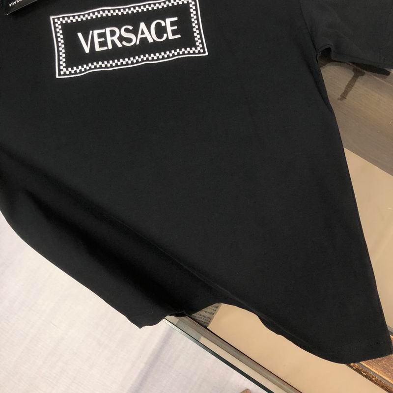 Versace 90s Logo Embroidered T-shirt |