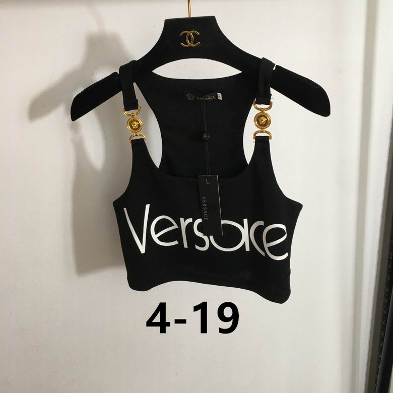 Versace Sleeveless Black Blouse