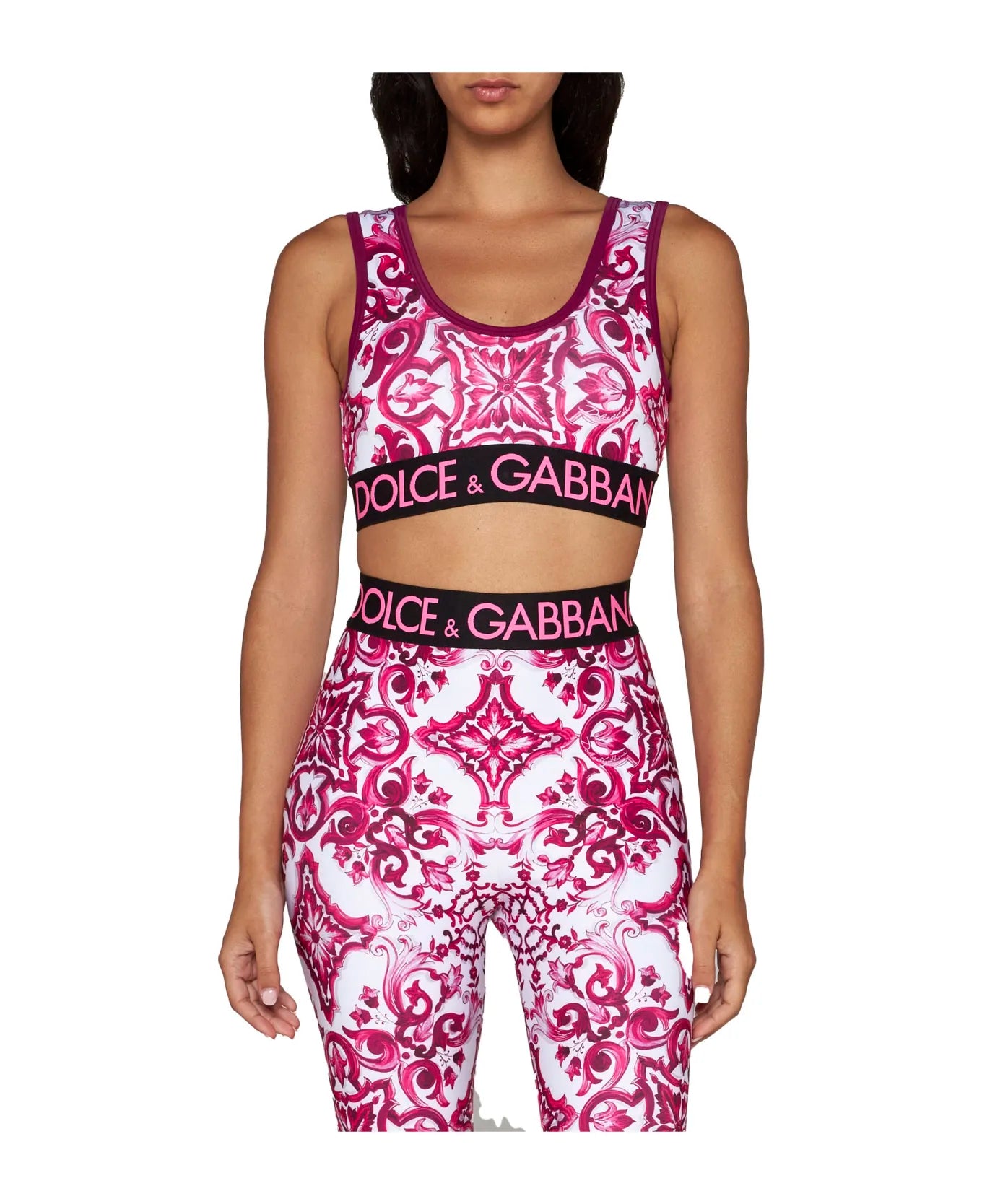 Dolce & Gabbana print leggings set
