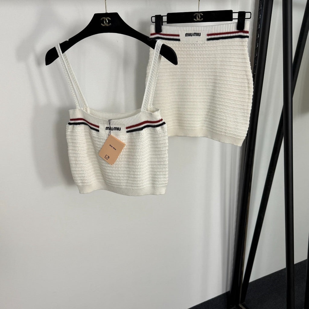Miu Miu  2 piece Cotton Crochet set