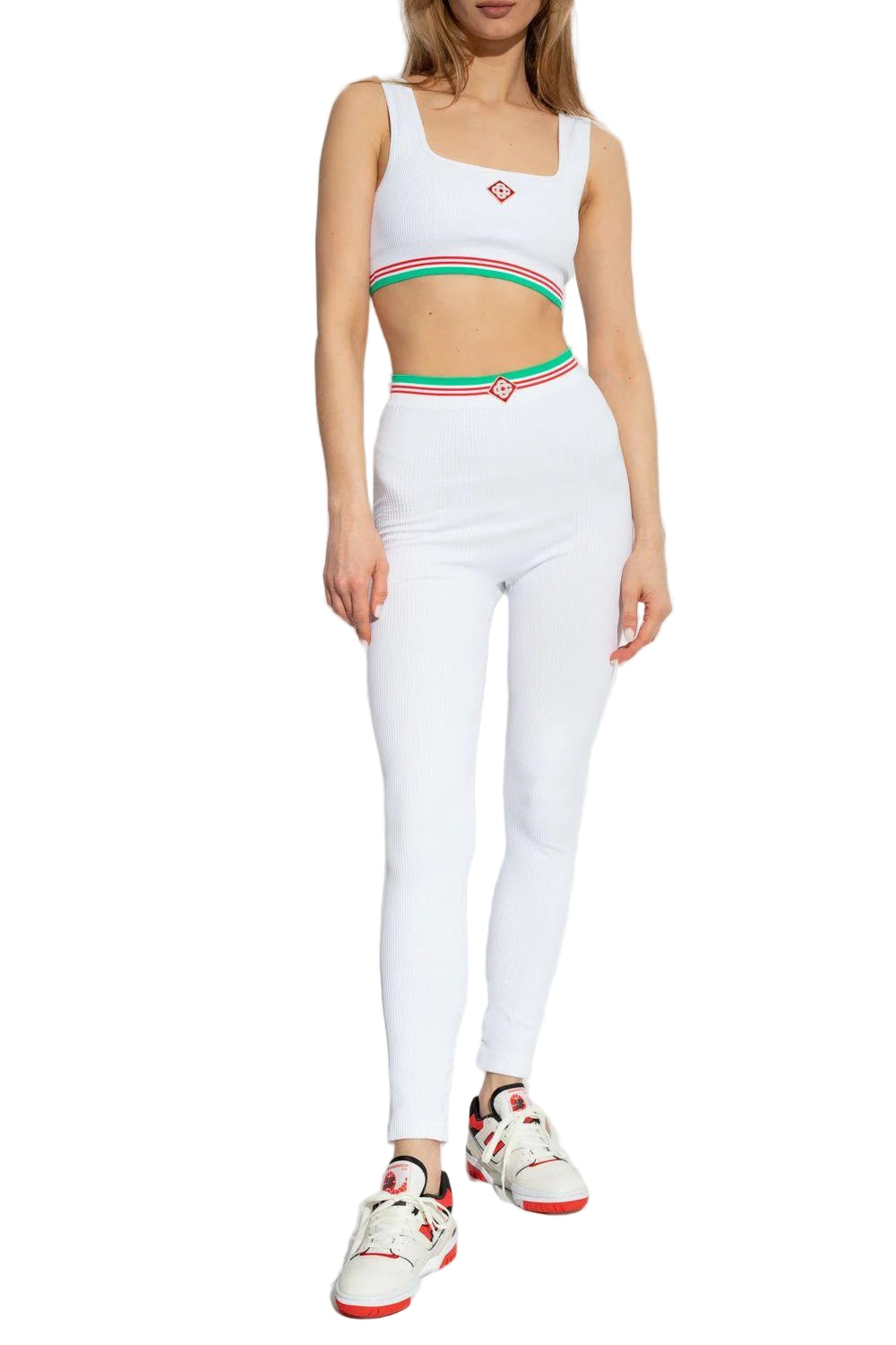 CASABLANCA Seamless Ribbed Sports Bra/Legginge Set