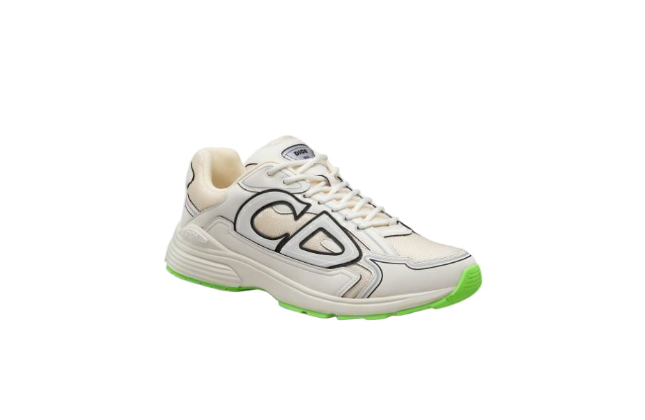 Dior x Stone Island Beige and Lime Sneaker