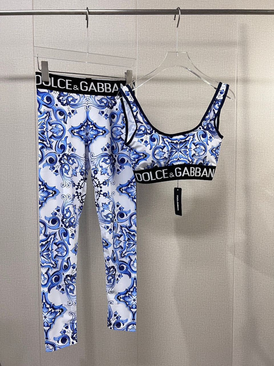 Dolce & Gabbana Majolica-print leggings set
