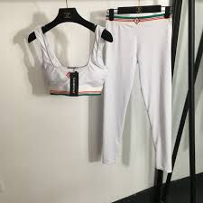 CASABLANCA Seamless Ribbed Sports Bra/Legginge Set