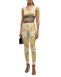Dolce & Gabbana print leggings set