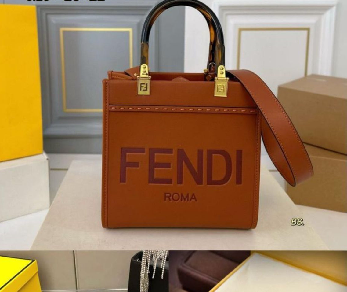 Fendi Sunshine Leather Brown