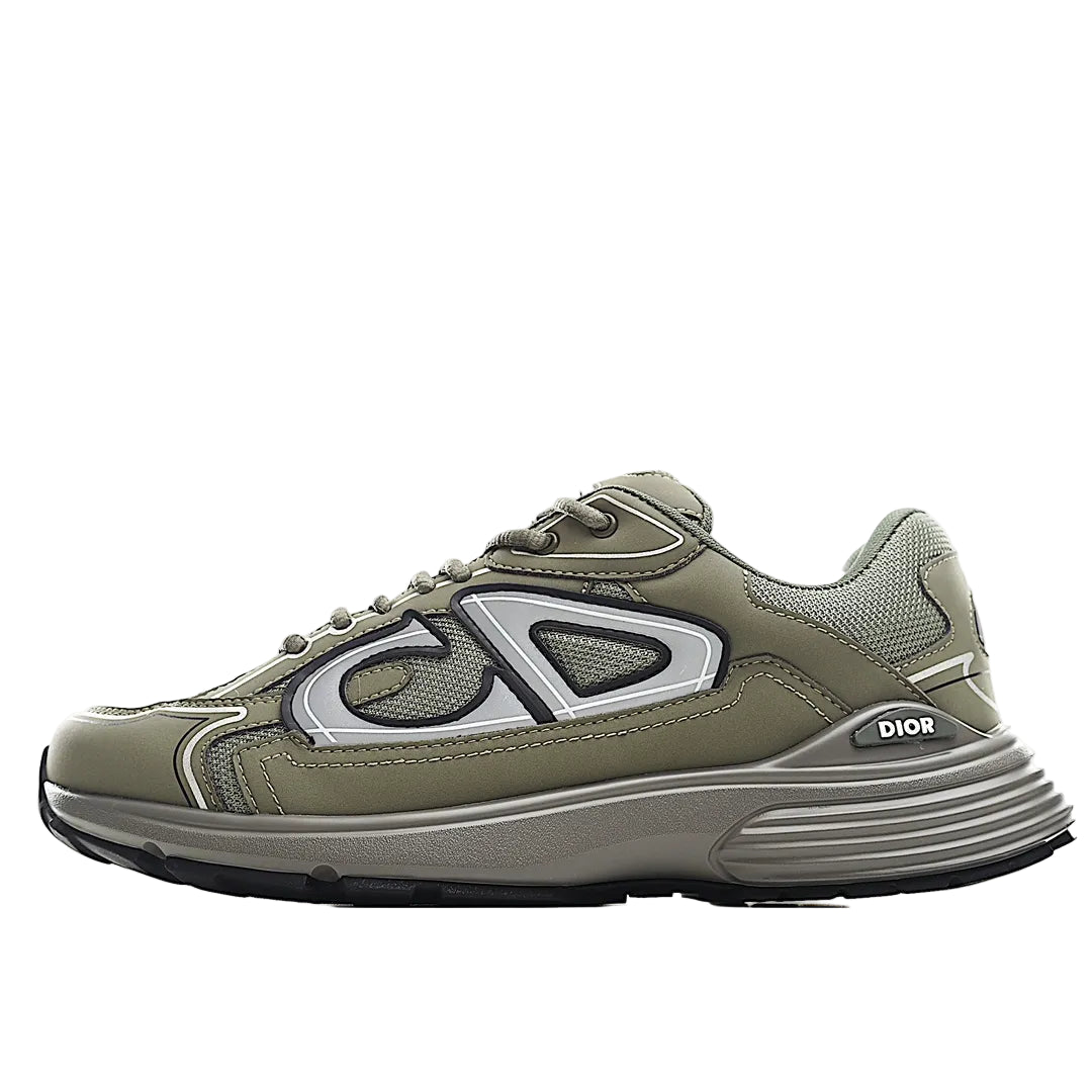 Dior x Stone Island Olive and Gray Sneaker