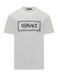 Versace 90s Logo Embroidered T-shirt