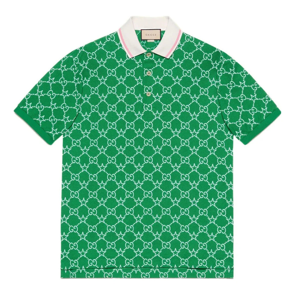 Gucci Stretch Cotton Polo Green