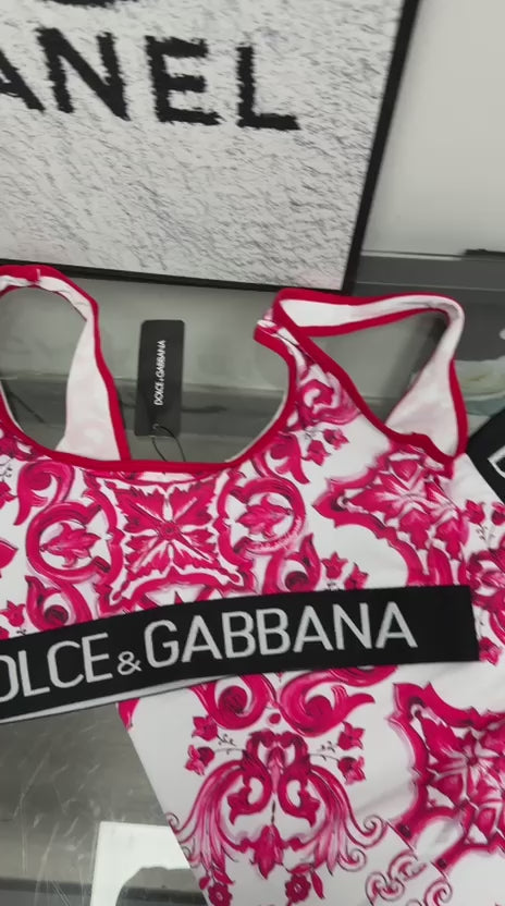 Dolce & Gabbana print leggings set