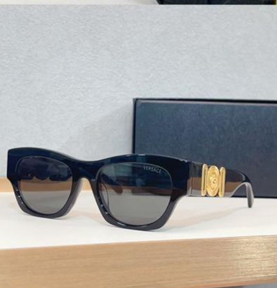 Versace Black Unisex Sunglasses