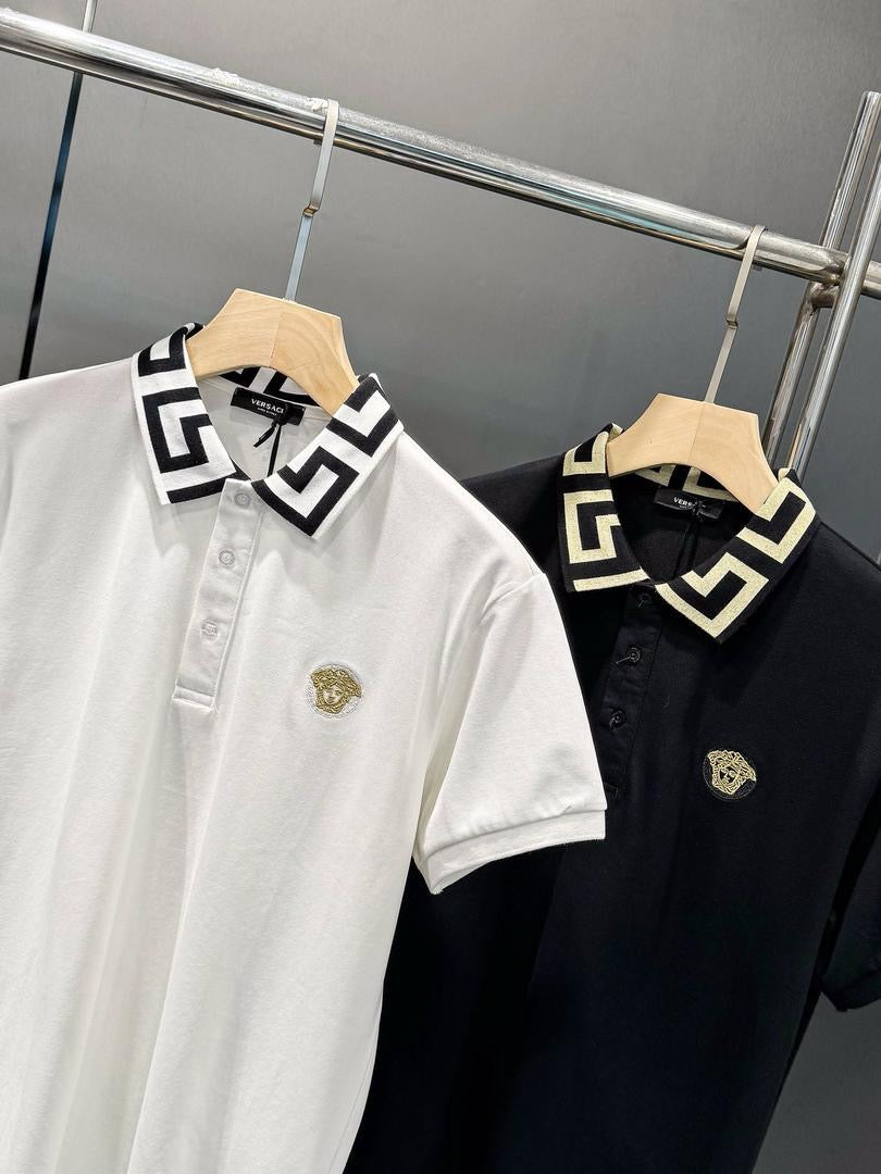 Versace Greca White polo shirt