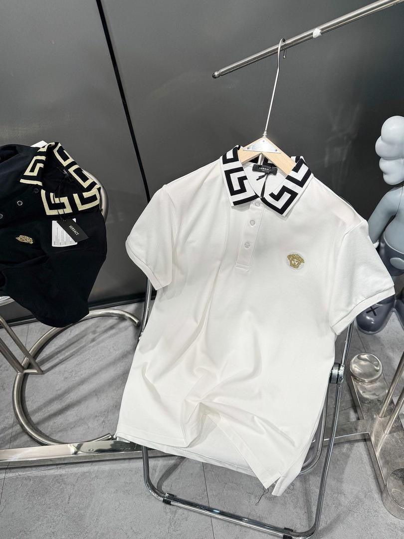 Versace Greca White polo shirt